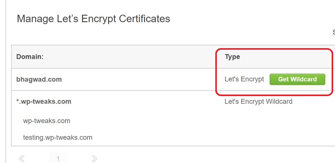Get the Wildcard Certificate Using Let's Encrypt in cPanel