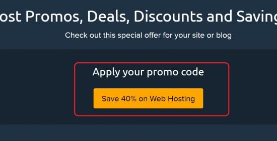 Click to apply the DreamHost promo code