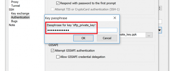 Enter Private Key Password we Generated During Creation