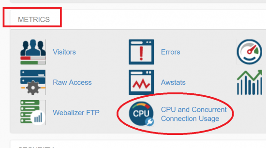 CPU Usage and Connections in cPanel
