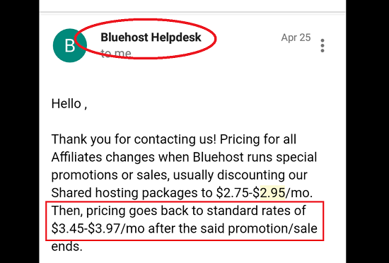 Bluehost Special Pricing is Limited