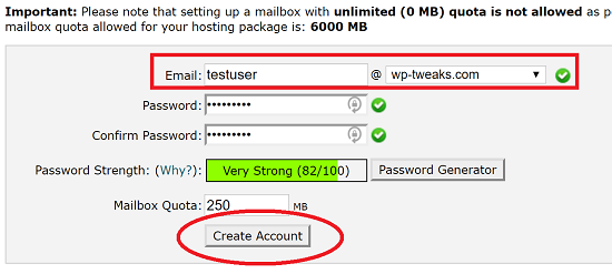 Create a SiteGround Webmail Account