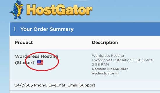 No India Servers for Hostgator India WordPress