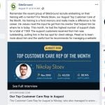 SiteGround Featured Customer Care Rep