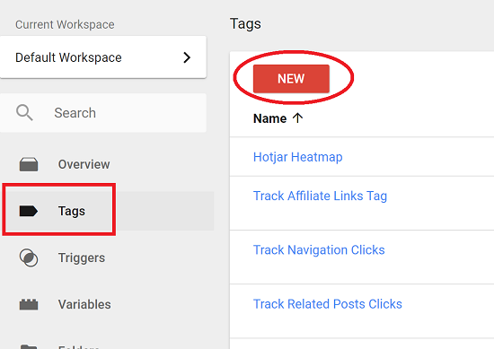 Add New Tag in Google Tag Manager