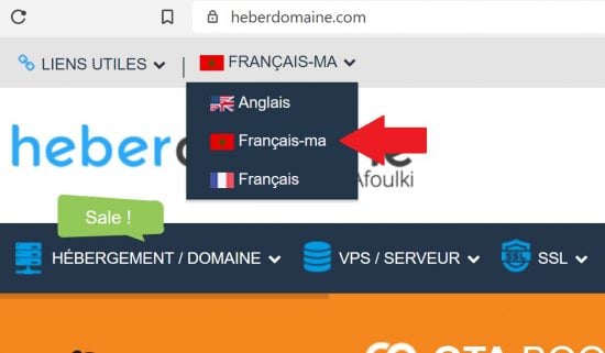 Heberdomaine language support for Morocco - Arabic, French, and English