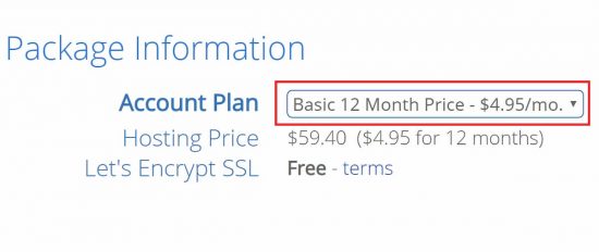Bluehost 12-month Pricing
