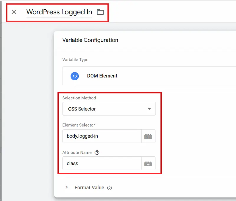 Create the Variable in Google Tag Manager