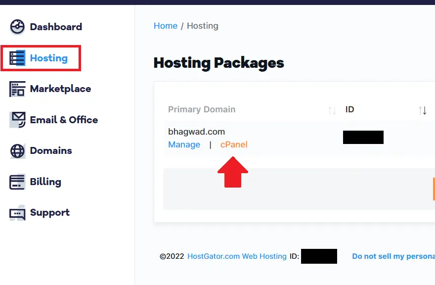 Direct cPanel Access from Hostgator Dashboard