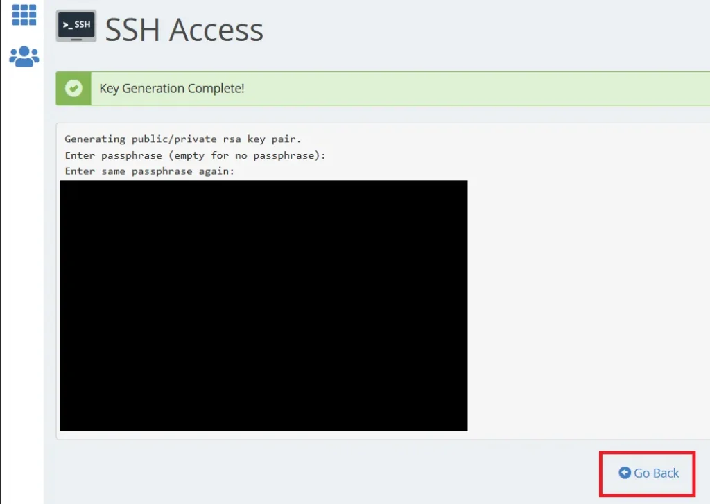 HostGator SSH Key Generation Complete