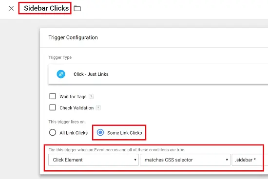 Google Tag Manager Trigger Using "Click Element"
