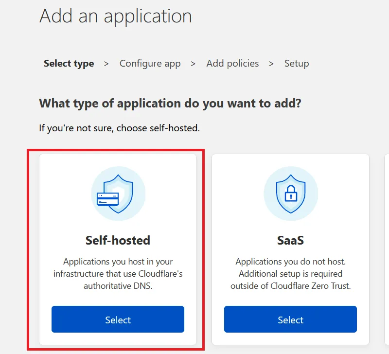 Add Self-Hosted WordPress Application to Cloudflare Zero Trust