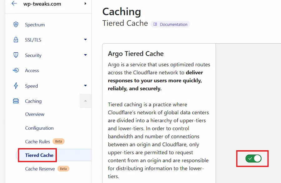 Cloudflare Tiered Cache works with Cache Reserve