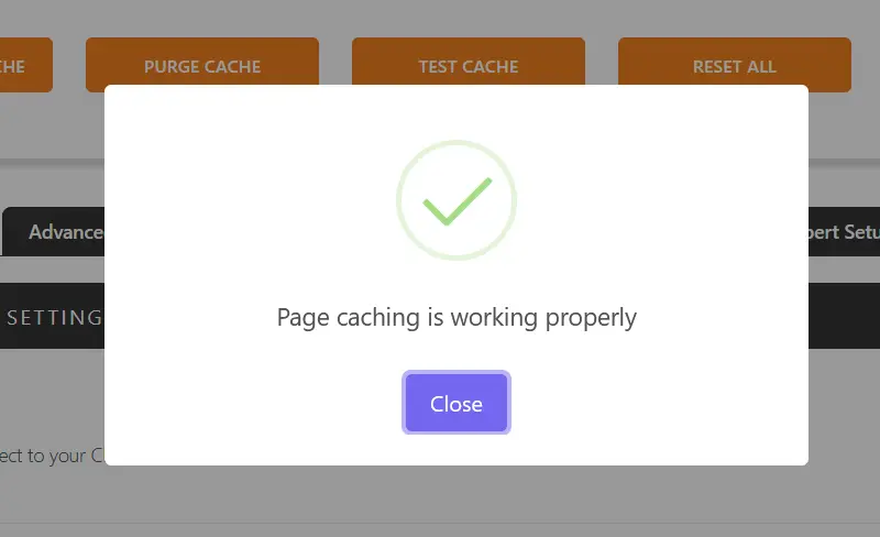 Test that Super Page Cache for Cloudflare is Working