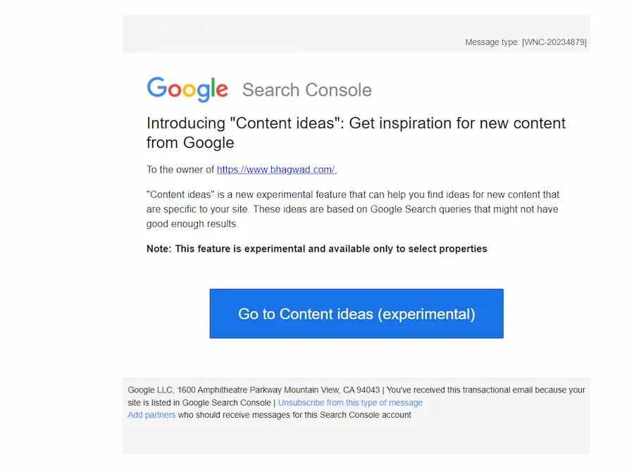 Google Content Ideas